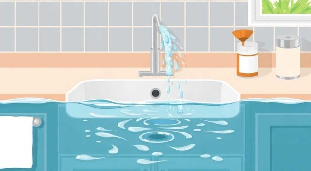 Как пробить засор в раковине на кухне если вода стоит