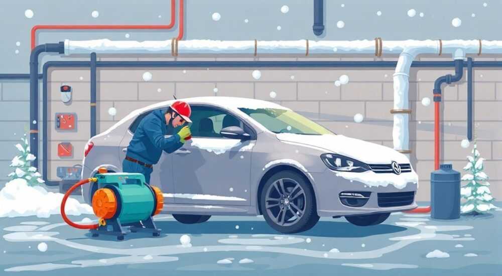 Как продуть водопровод на даче на зиму автомобильным компрессором