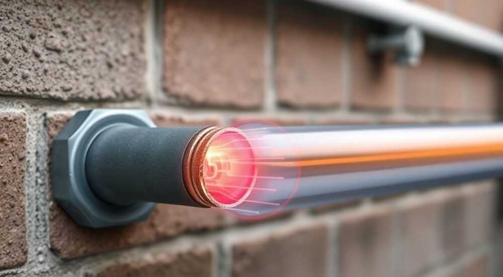 Как работает самогреющий кабель для водопровода снаружи трубы