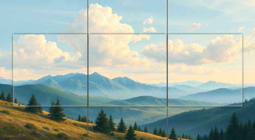 Как разделить лист в фотошопе на 3 части