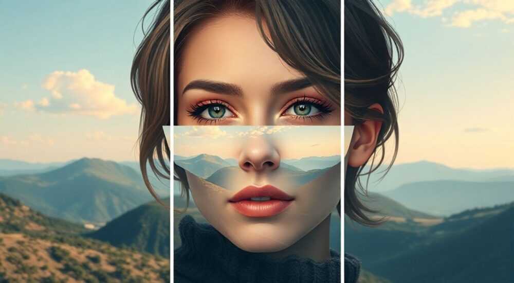 Как разделить на 3 части в фотошопе