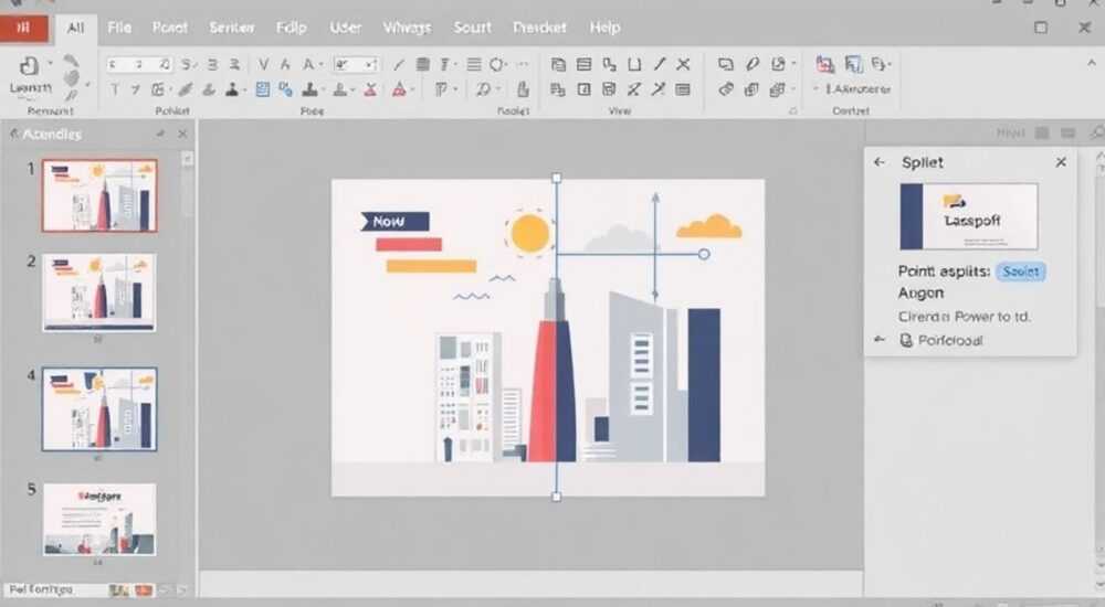 Как разрезать картинку на части в powerpoint