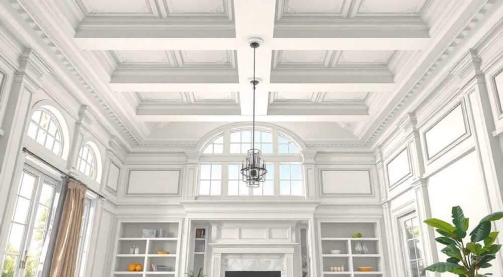 Как резать высокий потолочный плинтус