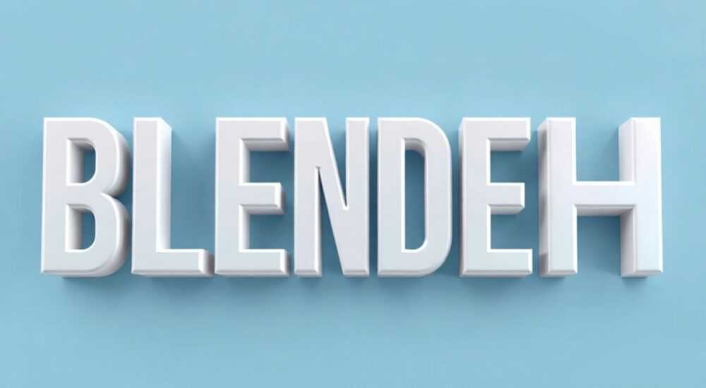 Как сделать 3d текст в blender