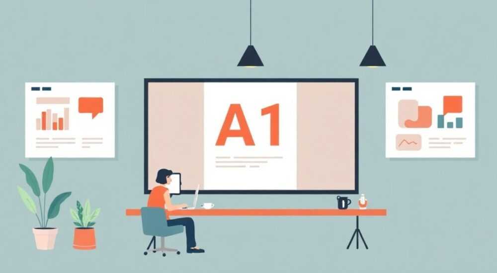 Как сделать а1 в powerpoint