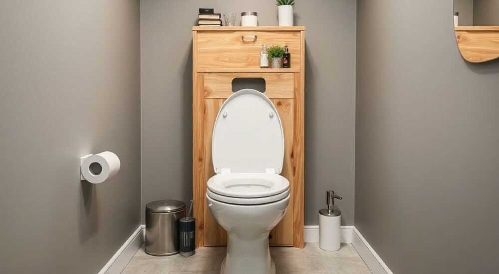 Как сделать дверцы в туалете за унитазом