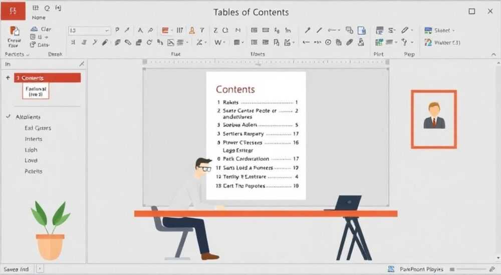 как сделать оглавление в powerpoint