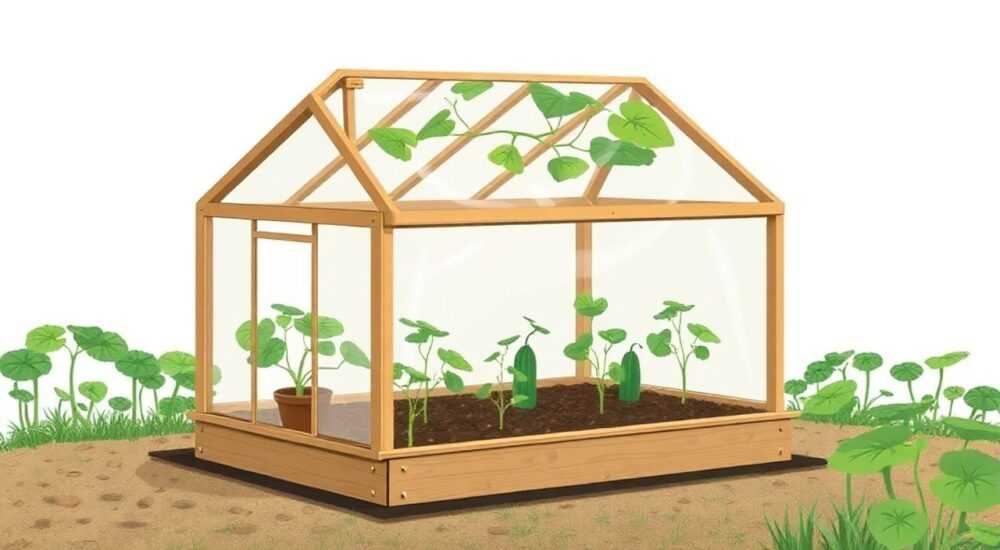 Как сделать парничок для рассады огурцов