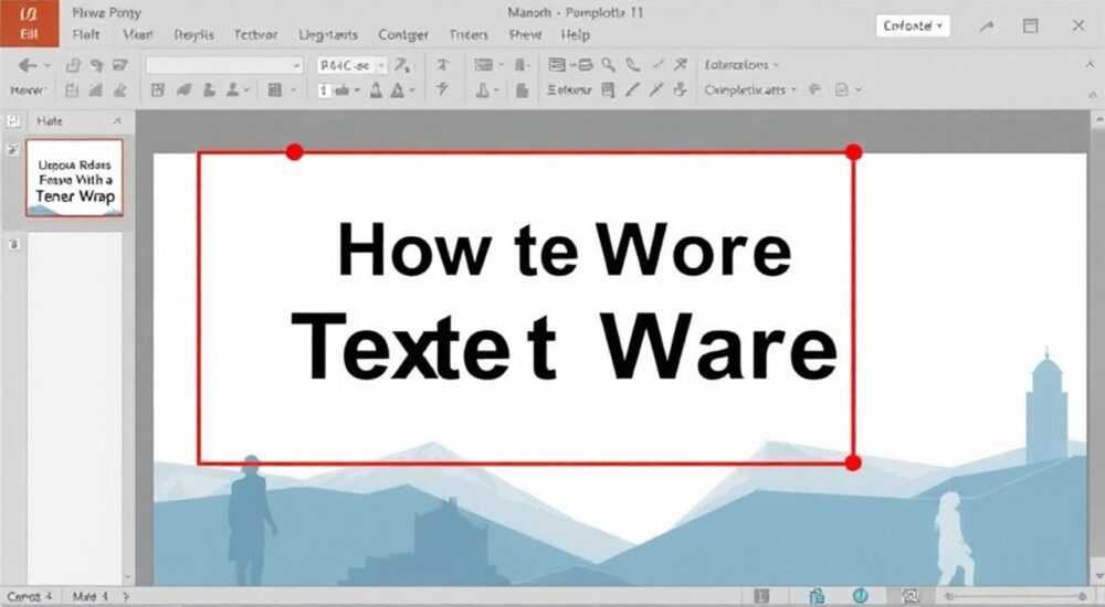 Как сделать перенос слов в powerpoint