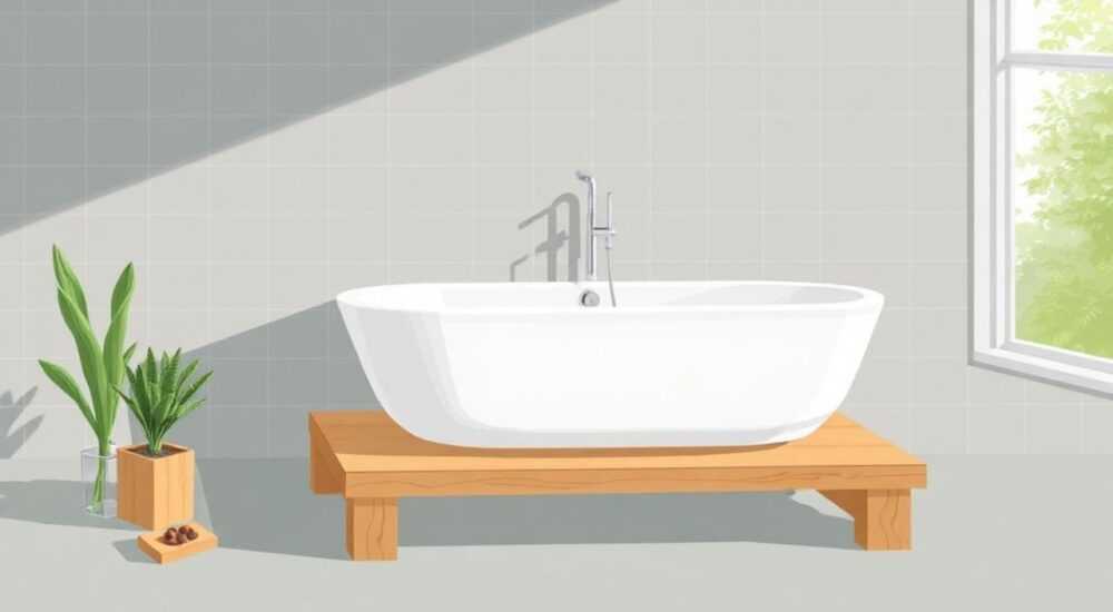 Как сделать подиум для ванны