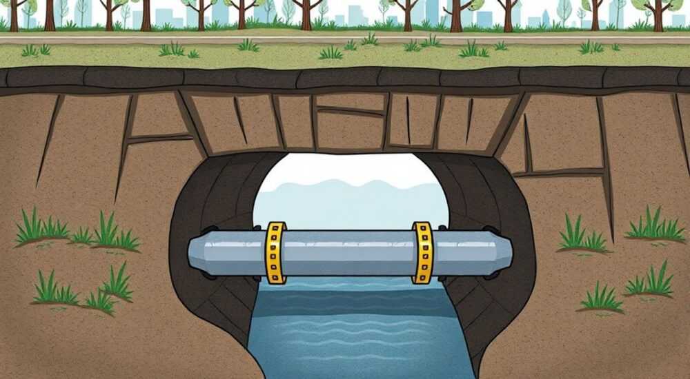 Как сделать прокол под дорогой своими руками для водопровода в земле