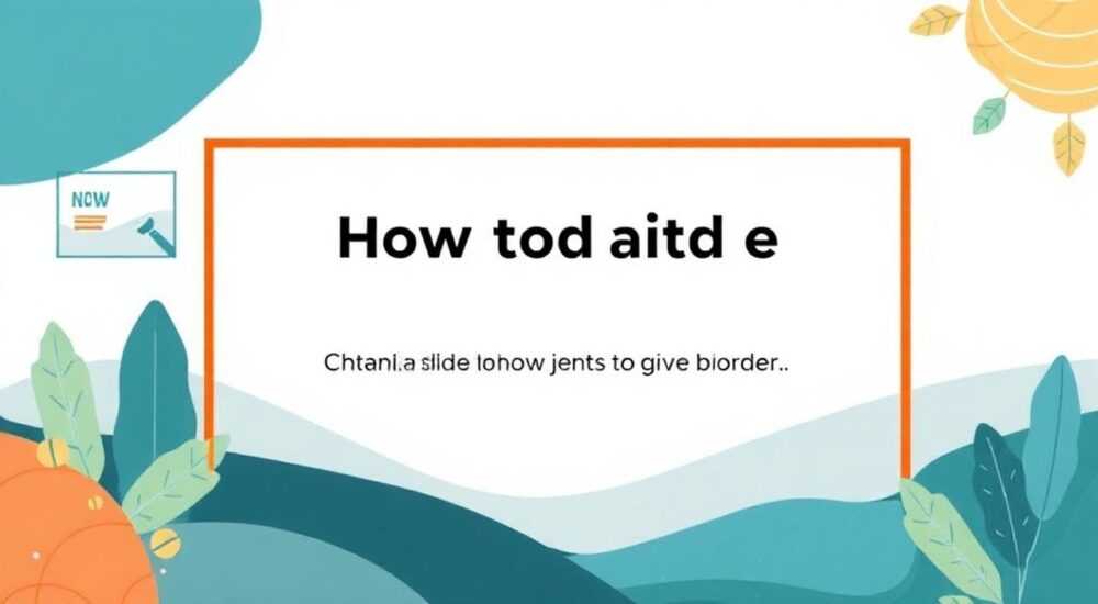 Как сделать рамку на слайде в презентации powerpoint