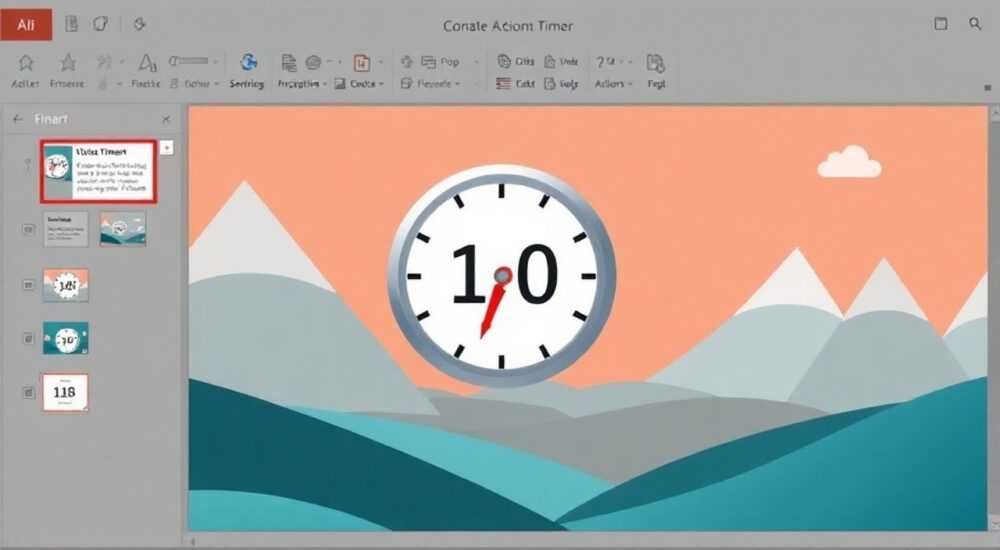как сделать таймер в презентации powerpoint
