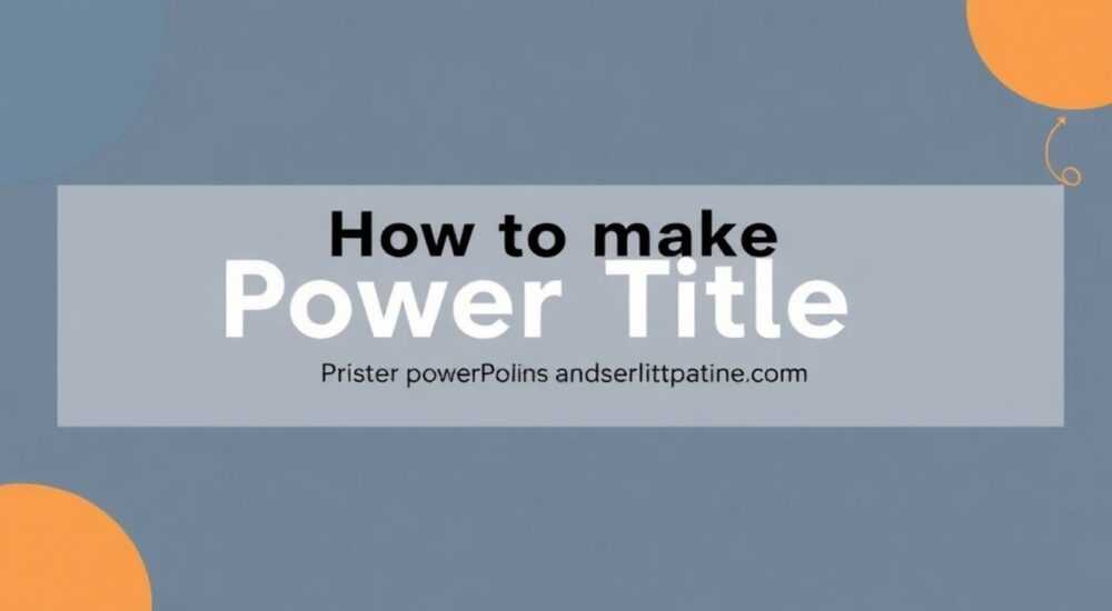 Как сделать заголовок в презентации powerpoint