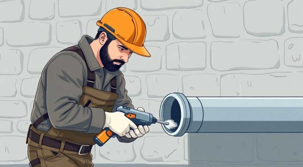 Как склеить канализационную трубу