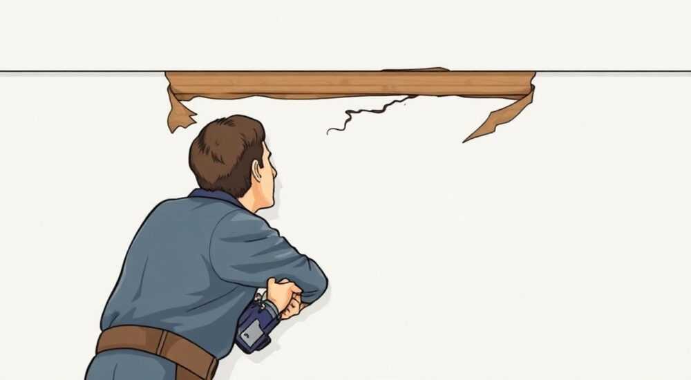Как снять карниз со стены