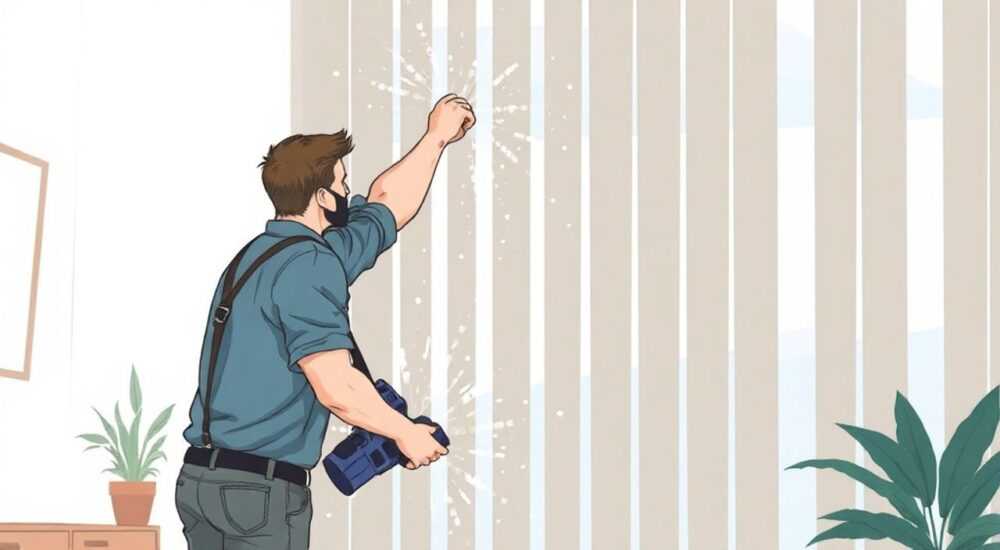 Как снять карниз жалюзи вертикальные тканевые