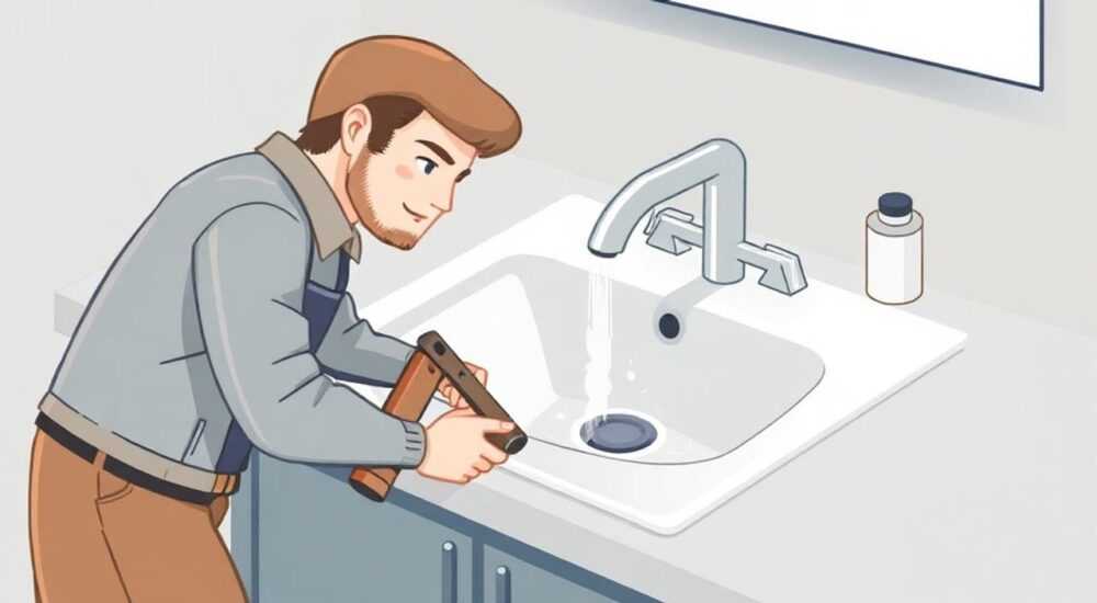 Как снять смеситель на раковине