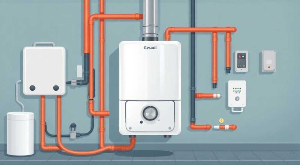 Как собрать систему отопления в частном доме с газовым котлом правильно
