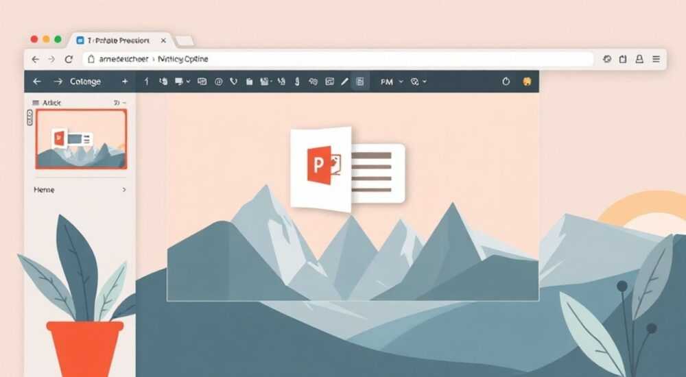 Как сохранить презентацию в powerpoint в браузере