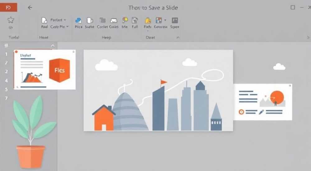 как сохранить слайд в powerpoint