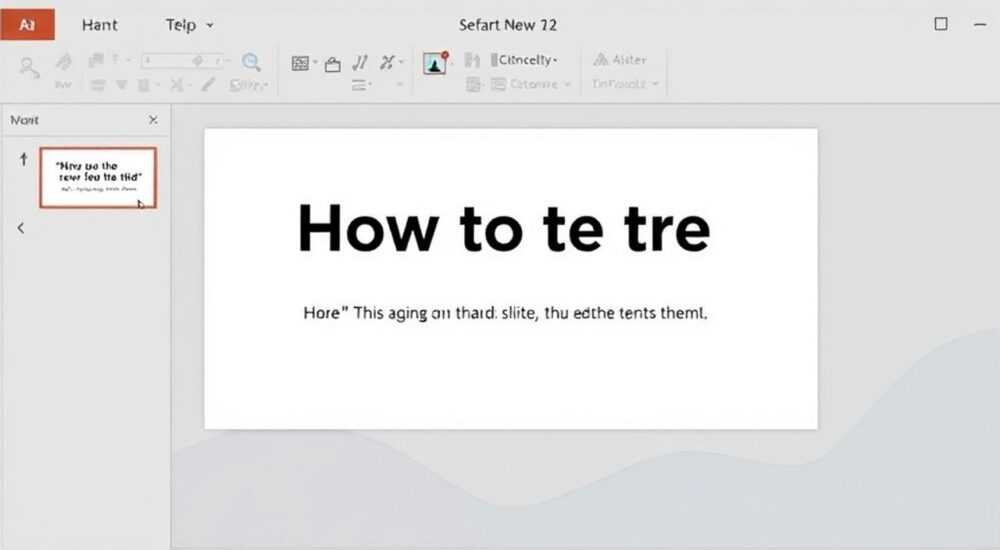 Как создать текст на слайде в powerpoint