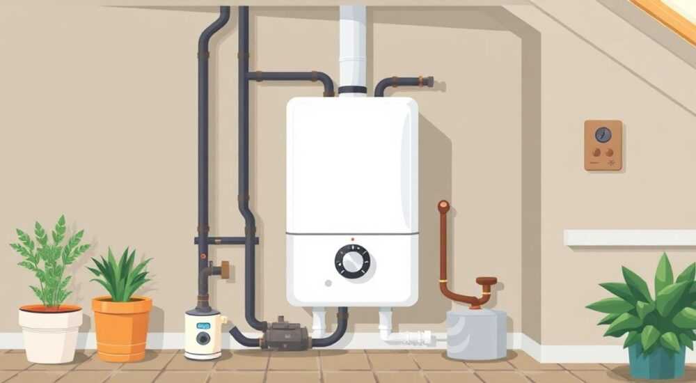 Как спрятать газовый котел в доме