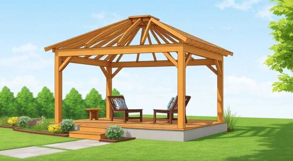 Как строит беседка из профиль