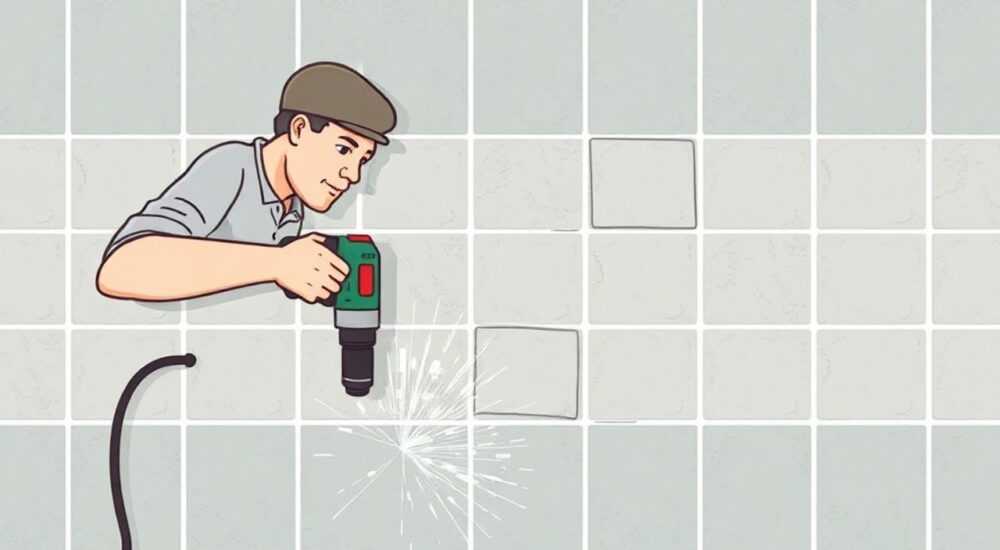 Как сверлить кафельную плитку на стене в ванной чтобы не расколоть
