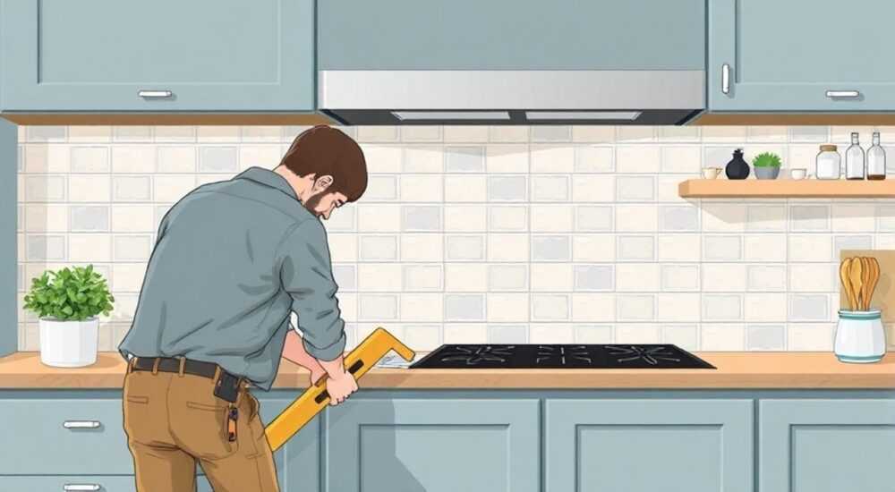 Как убрать фартук из плитки на кухне
