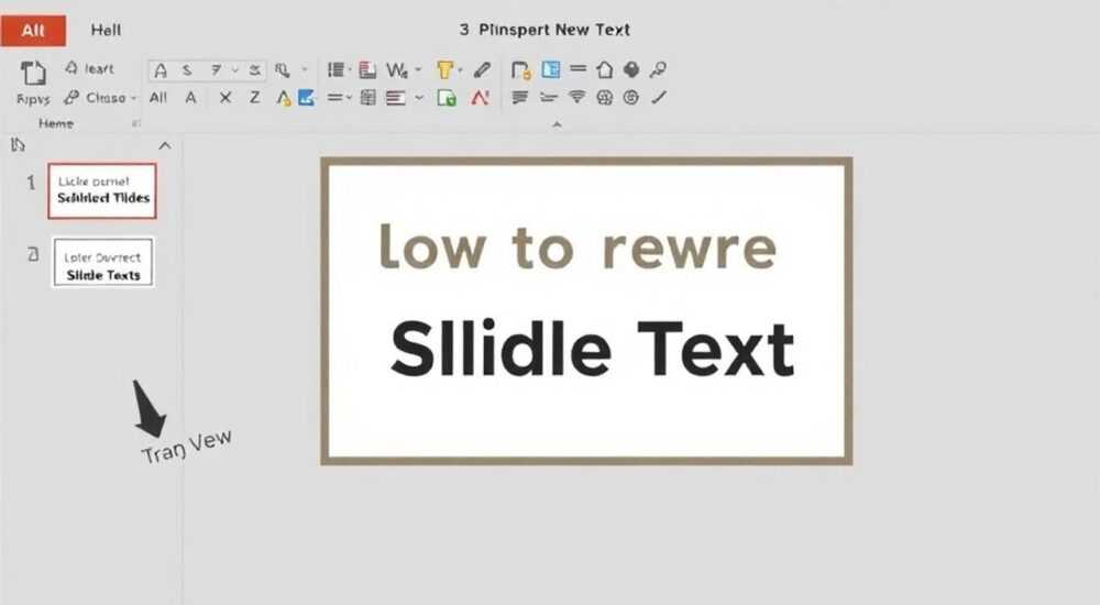 Как убрать надпись текст слайда в powerpoint