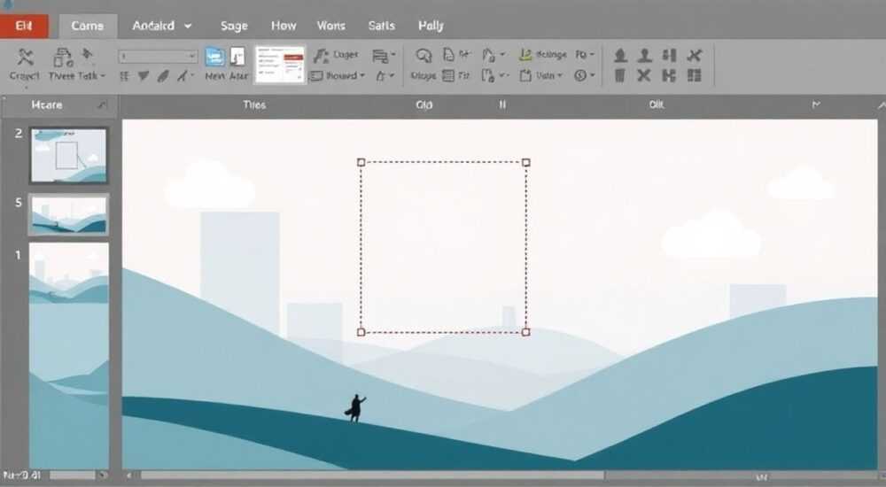Как убрать сетку в powerpoint