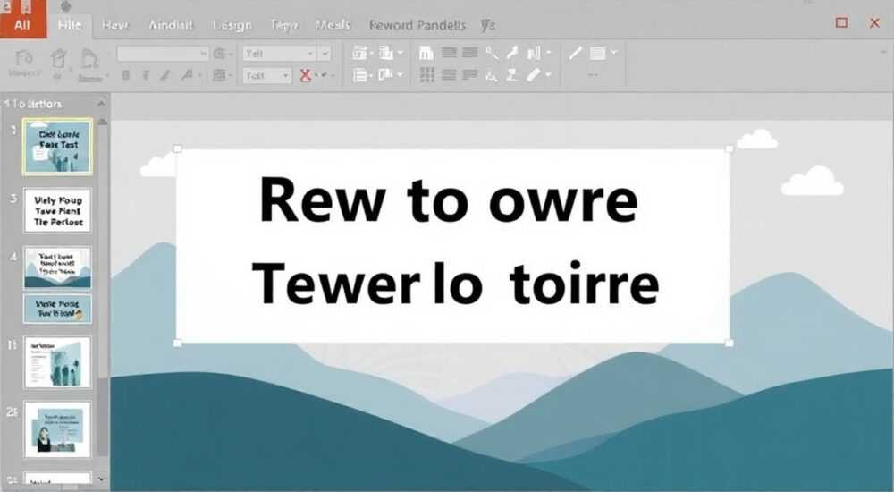 Как убрать выделение текста в powerpoint