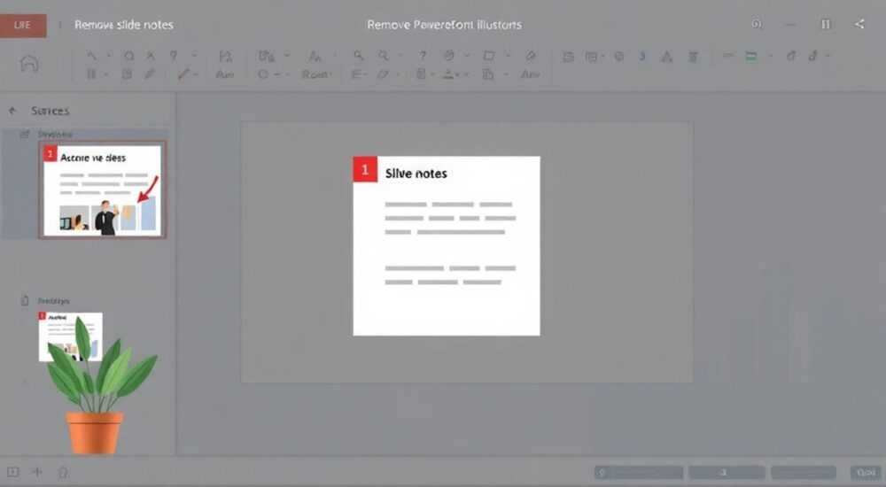 Как убрать заметки к слайду в презентации powerpoint