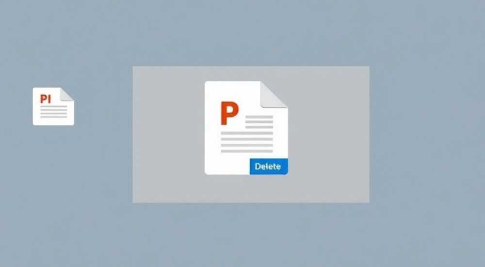 Как удалить файл в powerpoint