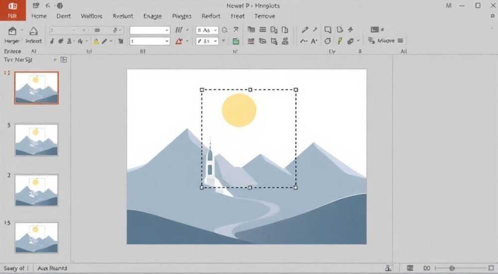 Как удалить изображение в powerpoint