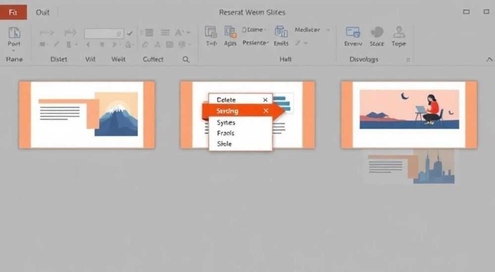 Как удалить много слайдов в powerpoint