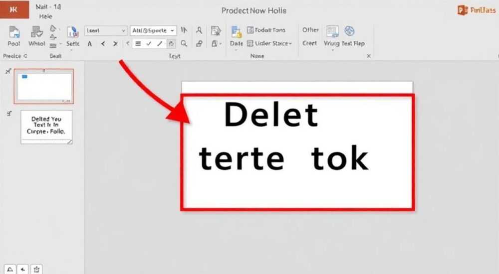 Как удалить текстовое поле в powerpoint