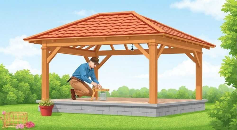 Как укладывать мягкую черепицу на крышу беседки своими руками