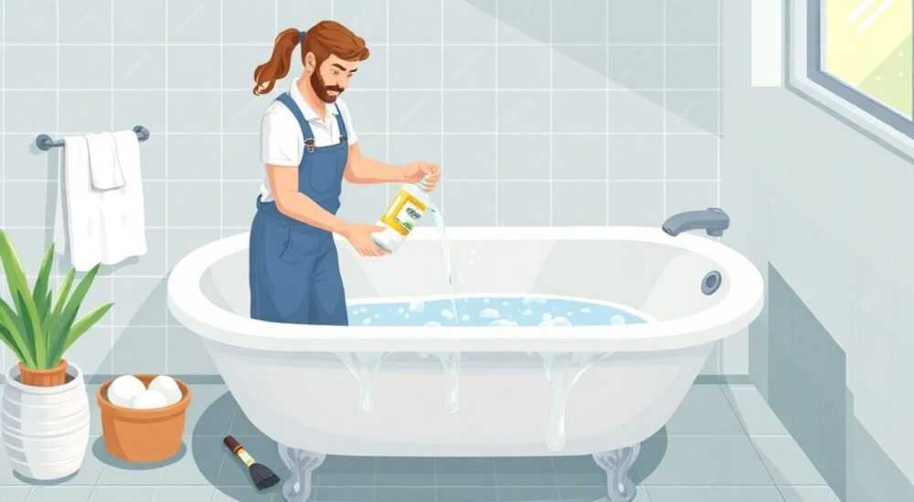 Как уксусом почистить ванну