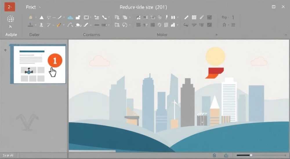 Как уменьшить слайд в powerpoint