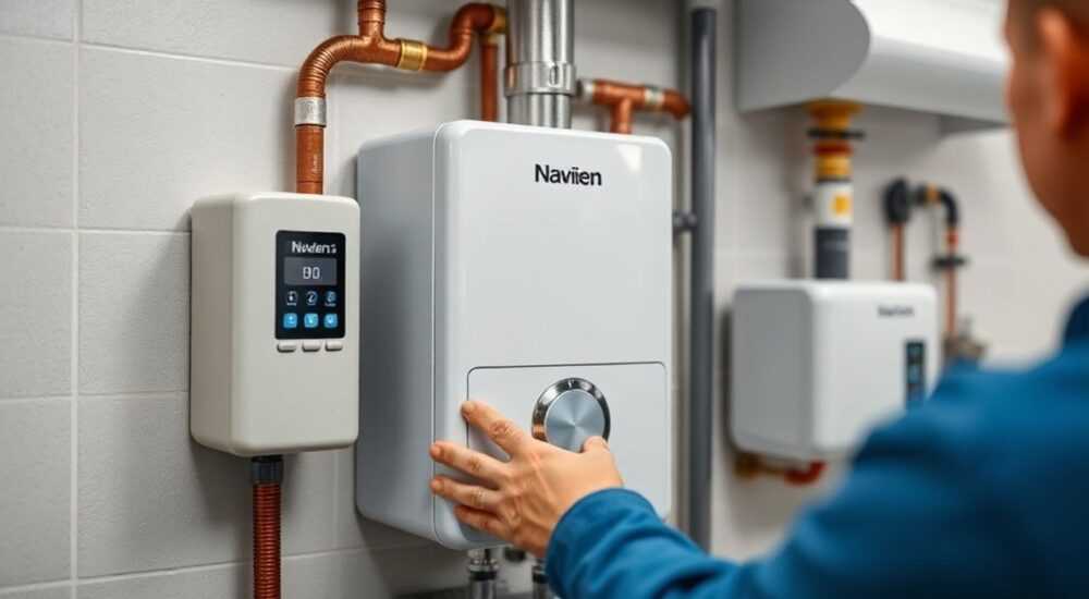 Как управлять котлом навьен