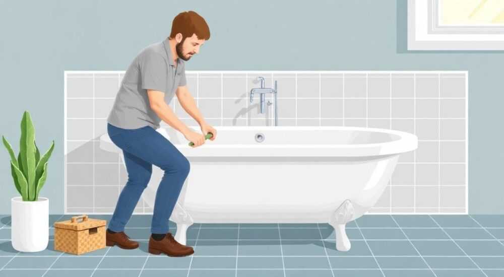 Как установить бордюр для ванны пластиковый