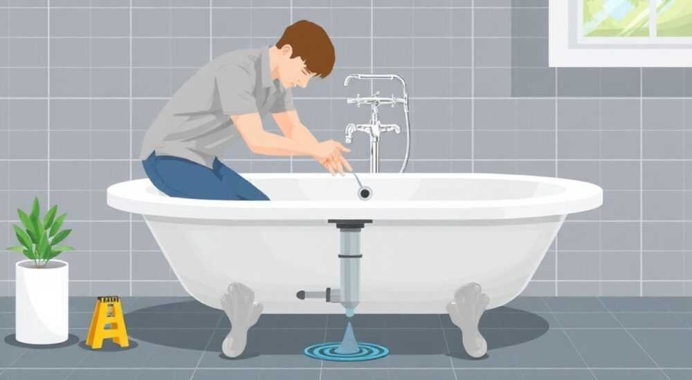 Как установить донный клапан в ванну