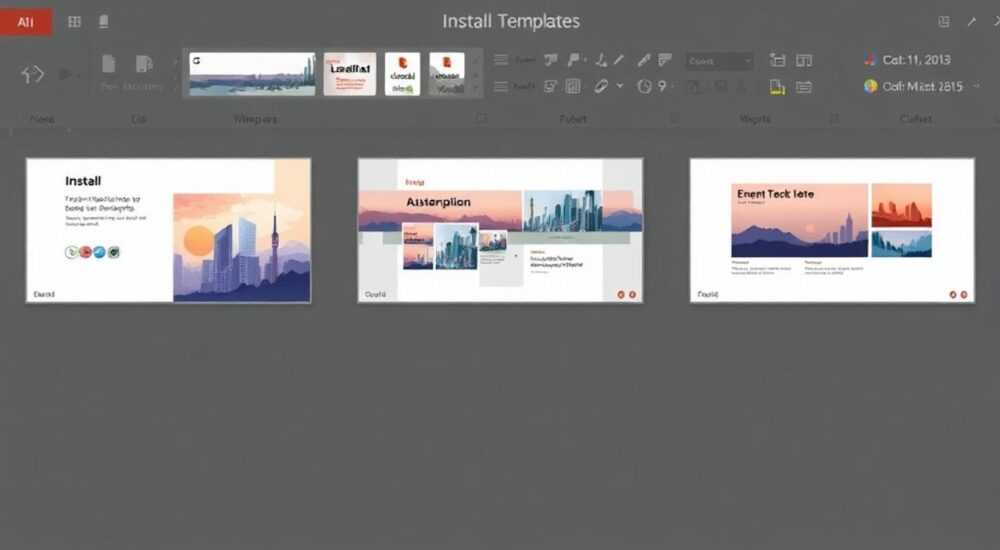 Как установить шаблоны в powerpoint