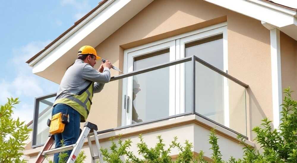 Как установить закладные под карниз на балконе
