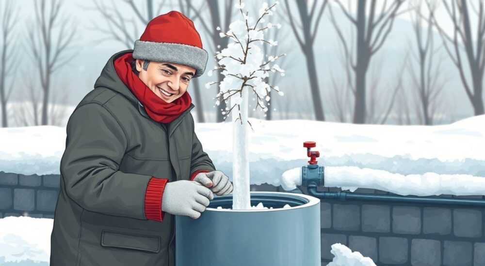 Как утеплить скважину и водопровод на зиму