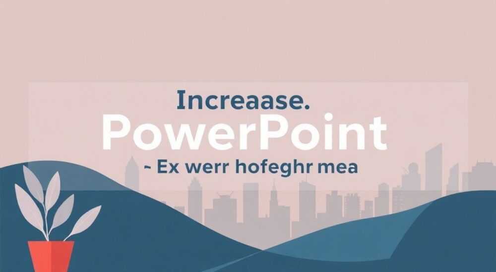 Как увеличить текст в powerpoint
