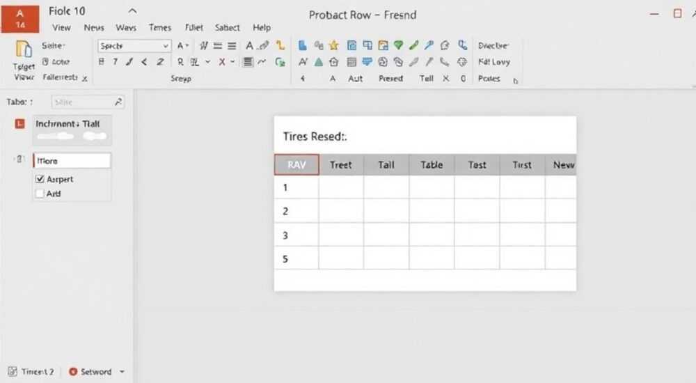Как в powerpoint добавить строку в таблицу