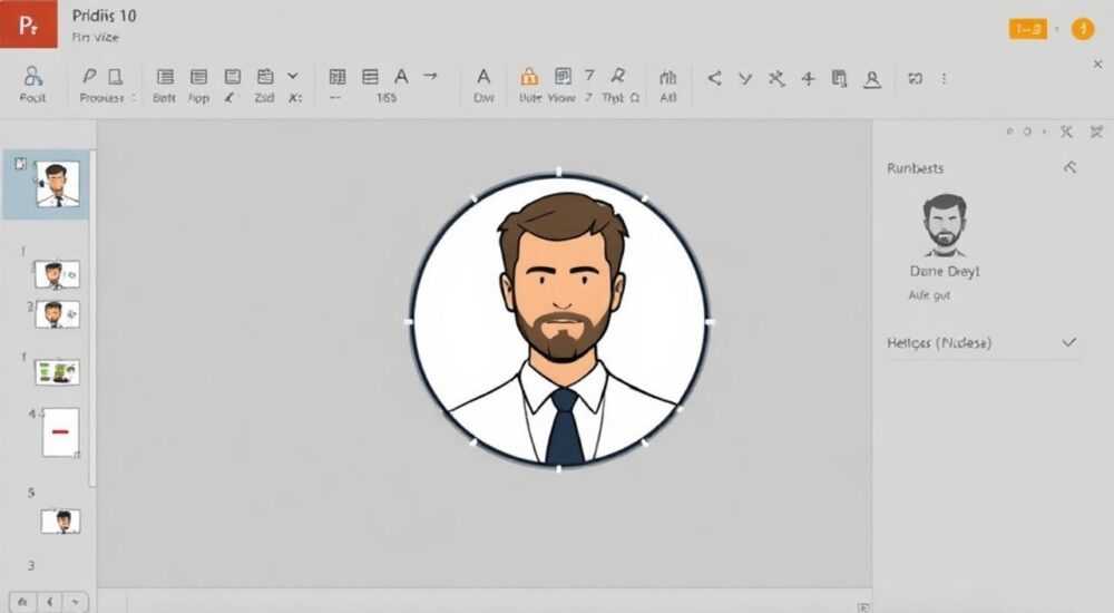 Как в powerpoint сделать фото в круге